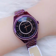  Shop Authentic Michael Kors Lauryn Black Dial Purple Steel Strap Watch for Women - MK3724 - Luxxuri