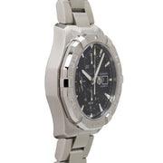  Shop Authentic Tag Heuer Aquaracer Automatic Chronograph Black Dial Silver Steel Strap Watch for Men - CAY2110.BA0927 - Luxxuri