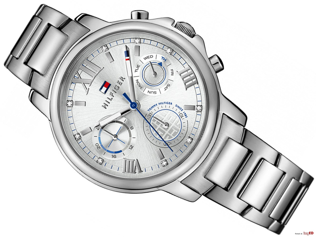  Shop Authentic Tommy Hilfiger Claudia Silver Dial Silver Steel Strap Watch for Women - 1781741 - Luxxuri