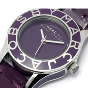  Shop Authentic Marc Jacobs Blade Purple Dial Purple Leather Strap Watch for Women - MBM1158 - Luxxuri