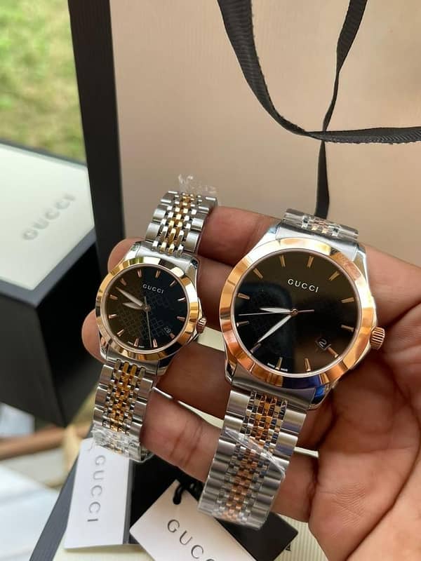 Shop Authentic Gucci G Timeless Black Dial Two Tone Steel Strap Watch For Men - YA126410 - Luxxuri