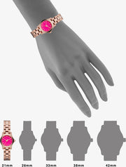  Shop Authentic Marc Jacobs Henry Dinky Pink Dial Rose Gold Steel Strap Watch for Women - MBM3203 - Luxxuri