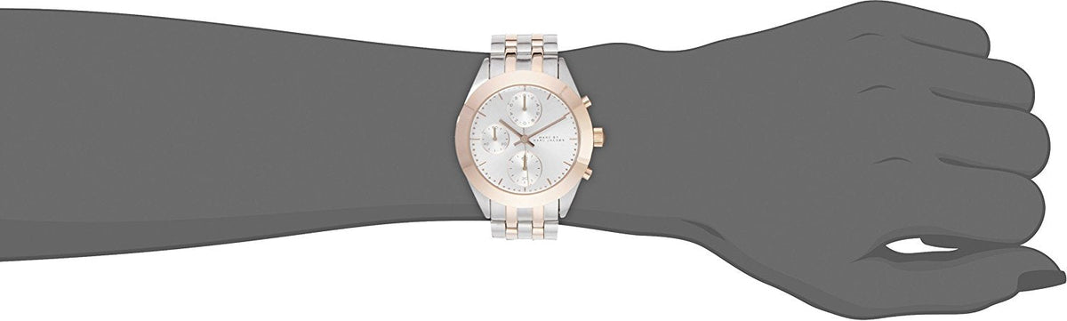  Shop Authentic Marc Jacobs Peeker Chronograph Silver Two Tone Steel Strap Watch for Women - MBM3369 - Luxxuri