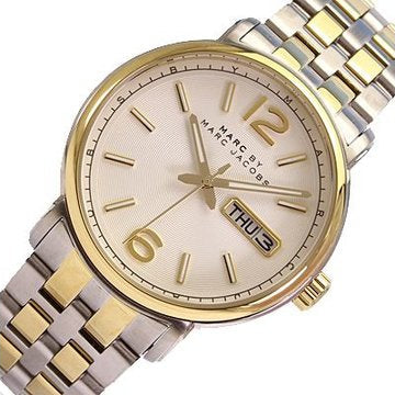  Shop Authentic Marc Jacobs Fergus White Dial Two Tone Steel Strap Watch for Men - MBM5079 - Luxxuri