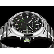  Shop Authentic Citizen Eco Drive Urban Black Dial Silver Stainless Steel Watch For Men - AW0020-59EB - Luxxuri