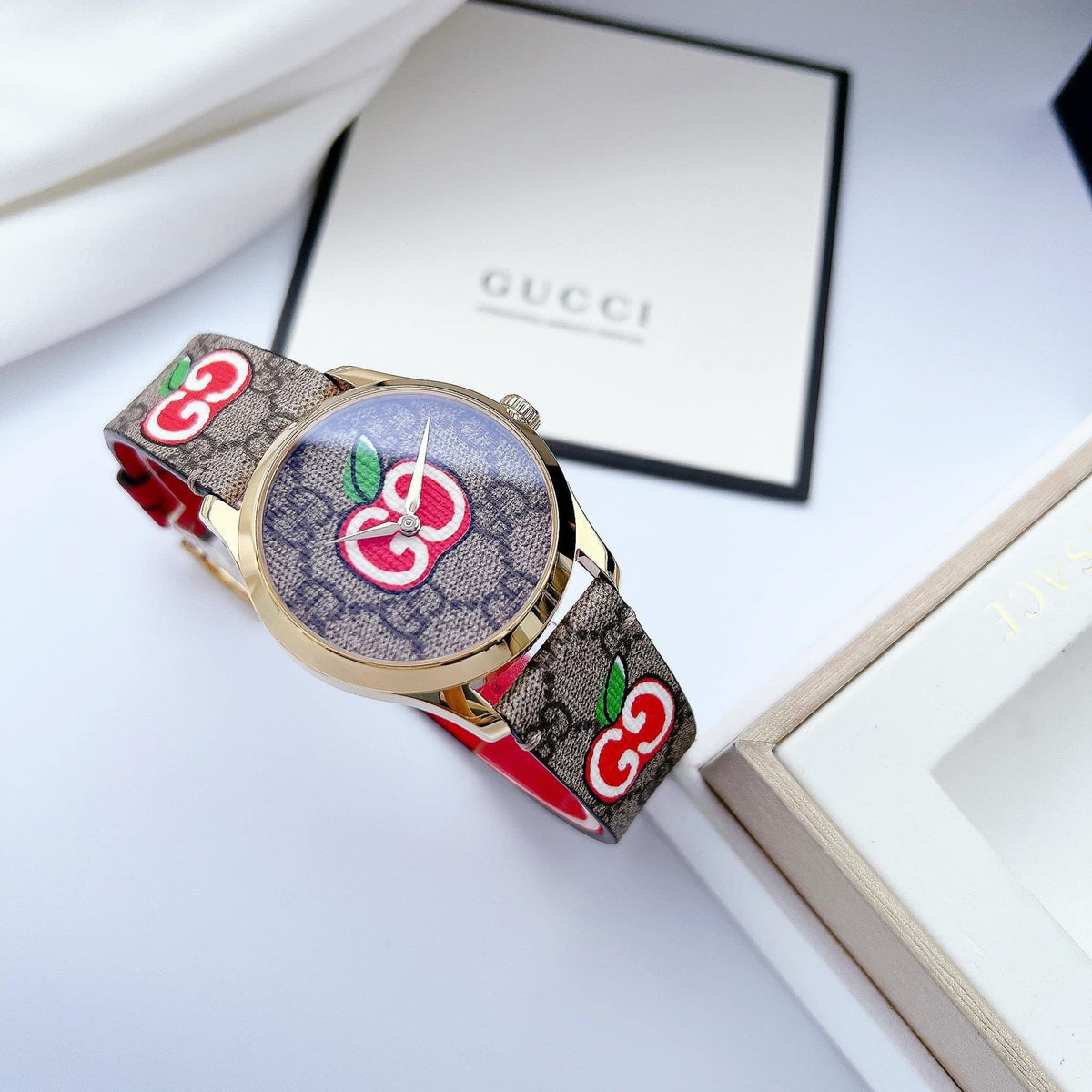  Shop Authentic Gucci G Timeless Quartz Brown Dial Brown Leather Strap Watch For Men - YA1264158 - Luxxuri