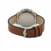  Shop Authentic Fossil Garrett Chronograph Blue Dial Brown Leather Strap Watch for Men - FS5625 - Luxxuri