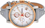  Shop Authentic Fossil Original Boyfriend White Dial Light Blue Leather Strap Watch for Women - ES4045 - Luxxuri