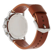  Shop Authentic Fossil The Commuter Blue Dial Brown Leather Strap Watch for Men - FS5401 - Luxxuri