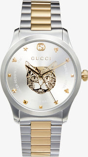  Shop Authentic Gucci G Timeless Silver Dial Two Tone Steel Strap Watch For Women - YA1264074 - Luxxuri