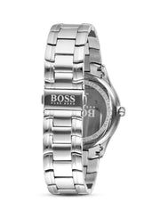  Shop Authentic Hugo Boss Governer Black Dial Silver Steel Strap Watch for Men - 1513488 - Luxxuri