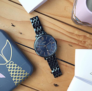  Shop Authentic Fossil Jacqueline Blue Dial Blue Steel Strap Watch for Women - ES4094 - Luxxuri
