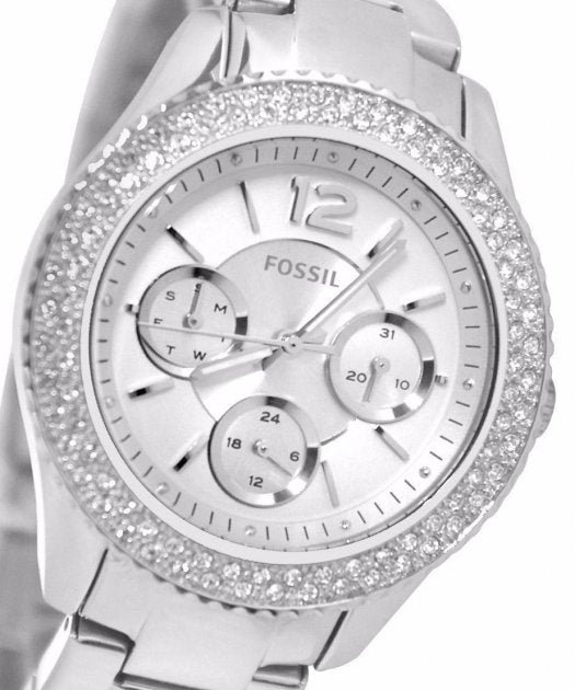  Shop Authentic Fossil Stella Silver Dial Silver Steel Strap Watch for Women - ES3588 - Luxxuri