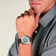  Shop Authentic Fossil Modern Machine Automatic Skeleton White Dial Brown Leather Strap Watch for Women - ME3083 - Luxxuri