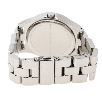  Shop Authentic Marc Jacobs Henry Diamonds White Dial Silver Steel Strap Watch for Women - MBM3044 - Luxxuri