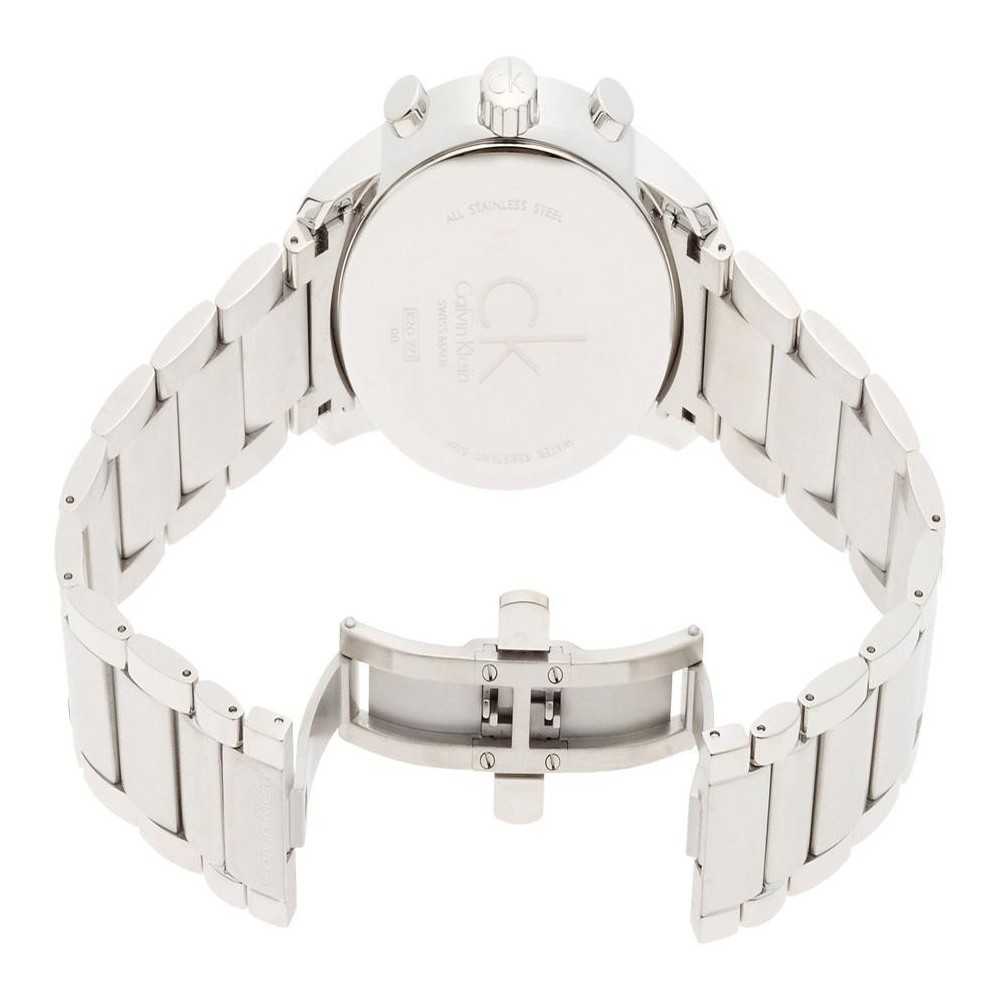  Shop Authentic Calvin Klein City Chronograph White Dial Silver Steel Strap Watch for Men - K2G271Z6 - Luxxuri