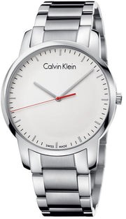  Shop Authentic Calvin Klein City Quartz White Dial Silver Steel Strap Watch for Men - K2G2G1Z6 - Luxxuri