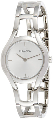  Shop Authentic Calvin Klein Class White Dial Silver Steel Strap Watch for Women - K6R23126 - Luxxuri