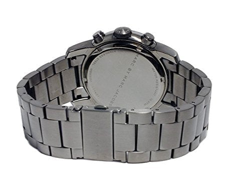  Shop Authentic Marc Jacobs Larry Chronograph Black Dial Grey Steel Strap Watch for Men - MBM5051 - Luxxuri