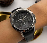  Shop Authentic Maserati Ingegno Chronograph Black Dial Black Leather Strap Watch For Men - R8871619004 - Luxxuri