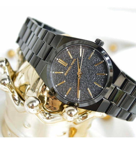  Shop Authentic Michael Kors Channing Quartz Black Dial Black Steel Strap Watch For Women - MK6625 - Luxxuri