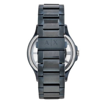  Shop Authentic Armani Exchange Hampton Skeleton Grey Dial Blue Steel Strap Watch For Men - AX2401 - Luxxuri