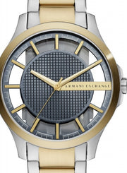  Shop Authentic Armani Exchange Hampton Chronograph Grey Dial Two Tone Steel Strap Watch For Men - AX2403 - Luxxuri