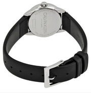  Shop Authentic Calvin Klein Minimal Black Dial Black Leather Strap Watch for Women - K3M231CS - Luxxuri