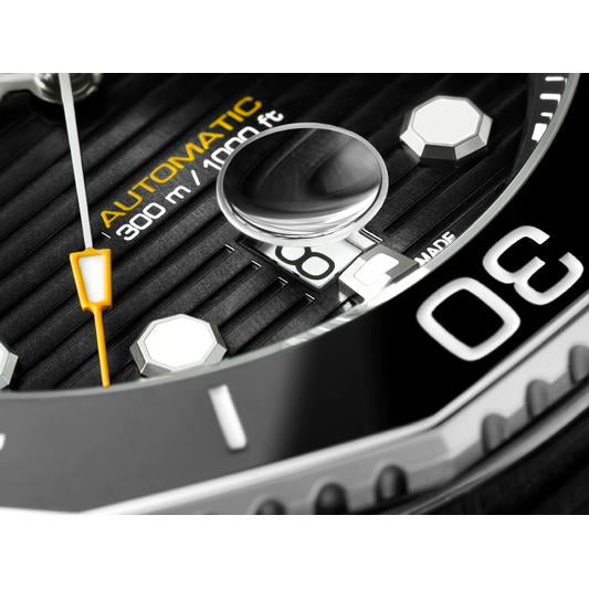  Shop Authentic Tag Heuer Aquaracer Professional 300 Automatic Black Dial Black Rubber Strap Watch for Men - WBP201A.FT6197 - Luxxuri
