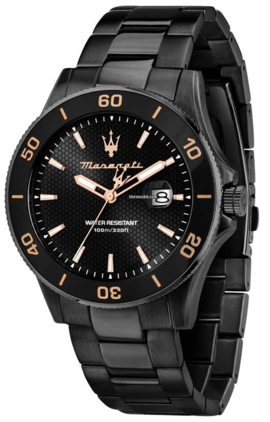  Shop Authentic Maserati Competizione Black Dial Black Steel Strap Watch For Men - R8853100035 - Luxxuri