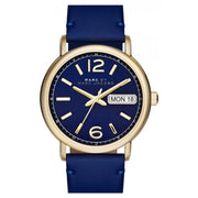  Shop Authentic Marc Jacobs Fergus Blue Dial Blue Leather Strap Watch for Women - MBM8650 - Luxxuri