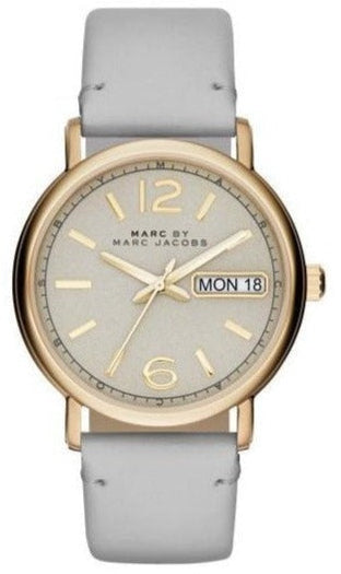  Shop Authentic Marc Jacobs Fergus Grey Dial Grey Leather Strap Watch for Women - MBM8654 - Luxxuri