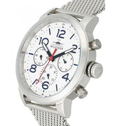  Shop Authentic Tommy Hilfiger Jake Quartz White Dial Silver Mesh Bracelet Watch for Men - 1791233 - Luxxuri