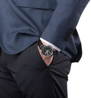 Shop Authentic Tag Heuer Carrera Automatic 41mm Black Dial Black Leather Strap Watch for Men - WAR201A.FC6266 - Luxxuri