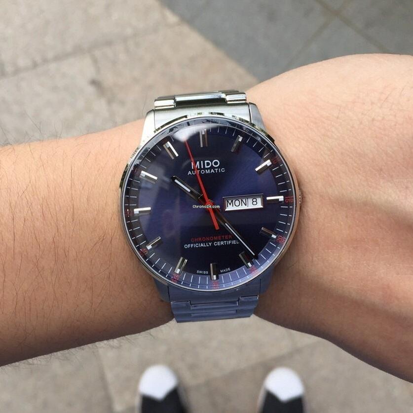  Shop Authentic Mido Commander II Automatic Chronometer Blue Dial Silver Steel Strap Watch For Men - M021.431.11.041.00 - Luxxuri