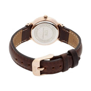  Shop Authentic Daniel Wellington Classy Bristol White Dial Brown Leather Strap Watch For Women - DW00100062 - Luxxuri