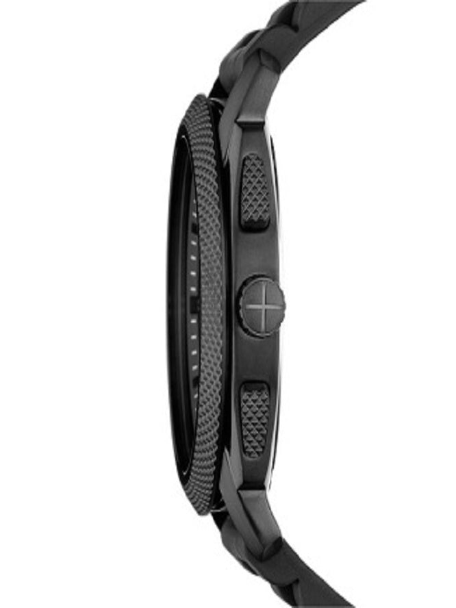  Shop Authentic Fossil Machine Chronograph Black Dial Black Silicone Strap Watch for Men - FS4487 - Luxxuri