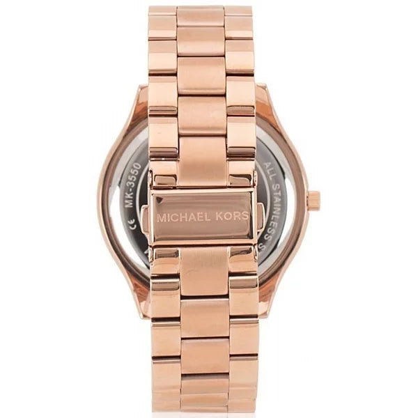  Shop Authentic Michael Kors Runway Pink Dial Rose Gold Steel Strap Watch for Women - MK3550 - Luxxuri