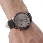  Shop Authentic Emporio Armani Classic Grey Dial Grey Leather Strap Watch For Men - AR0388 - Luxxuri