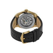  Shop Authentic Fossil Everett Automatic Skeleton Black Dial Black Leather Strap Watch for Men - ME3208 - Luxxuri