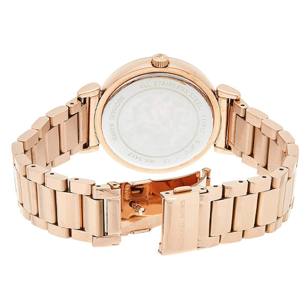  Shop Authentic Michael Kors Catlin Black Diamonds Dial Rose Gold Steel Strap Watch for Women - MK3356 - Luxxuri