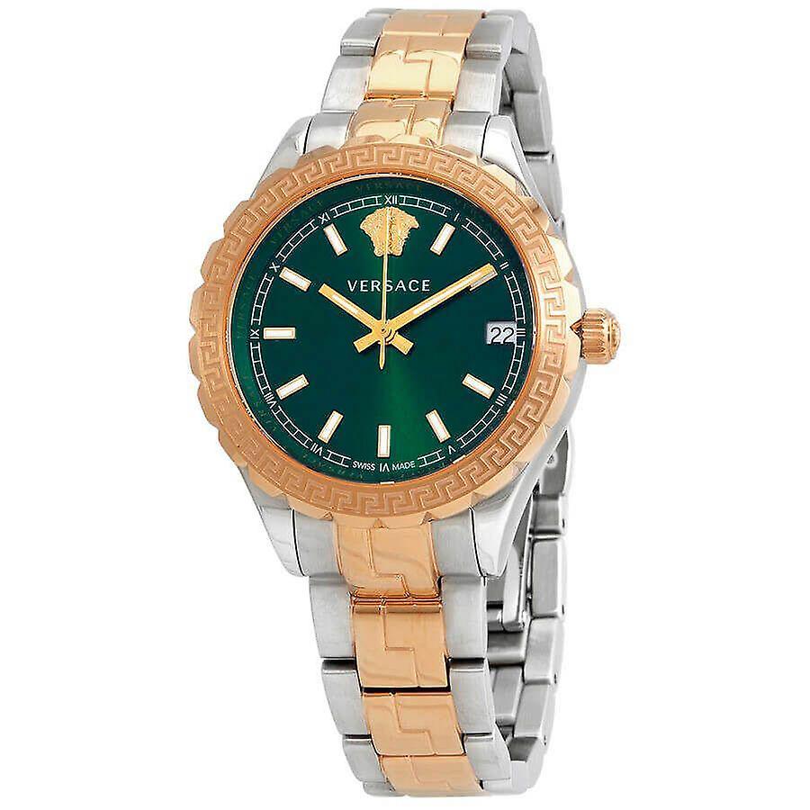 Shop Authentic Versace Hellenyium Green Dial Two Tone Steel Strap Watch for Women - V12050015 - Luxxuri