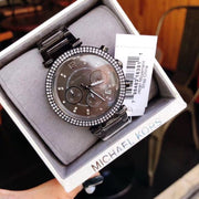  Shop Authentic Michael Kors Parker Chronograph Grey Dial Grey Steel Strap Watch For Women - MK6265 - Luxxuri