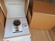  Shop Authentic Versace V-Urban Green Dial Two Tone Steel Strap Watch for Men - VELQ00619 - Luxxuri