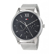 Shop Authentic Tommy Hilfiger Damon Quartz Chronograph Black Dial Silver Mesh Bracelet Watch for Men - 1791415 - Luxxuri