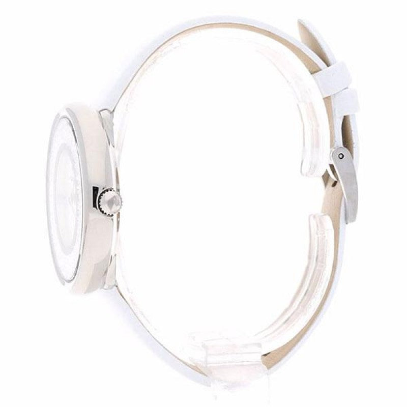  Shop Authentic Swarovski Crystalline Pure White Dial White Leather Strap Watch for Women - 5275046 - Luxxuri
