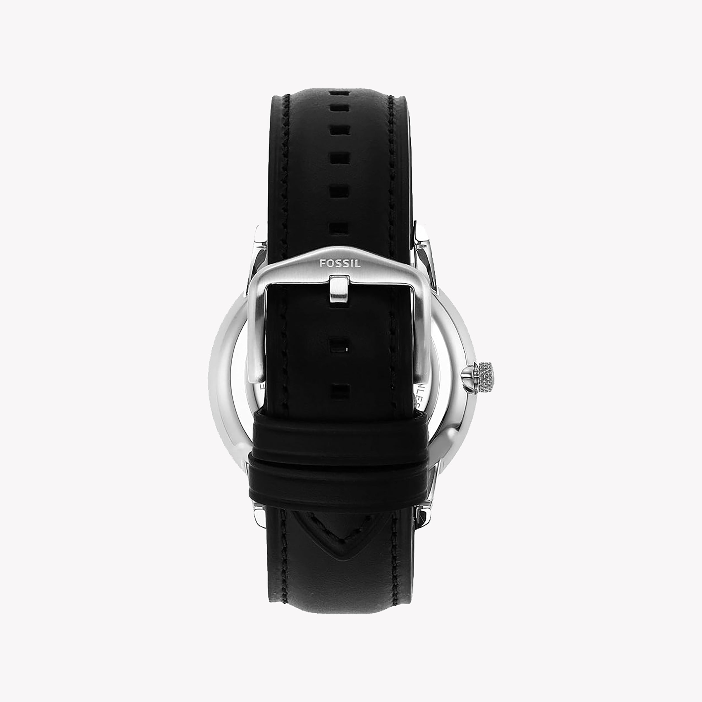  Shop Authentic Fossil Neutra Minimalist Moonphase Black Dial Black Leather Strap Watch for Men - FS5904 - Luxxuri