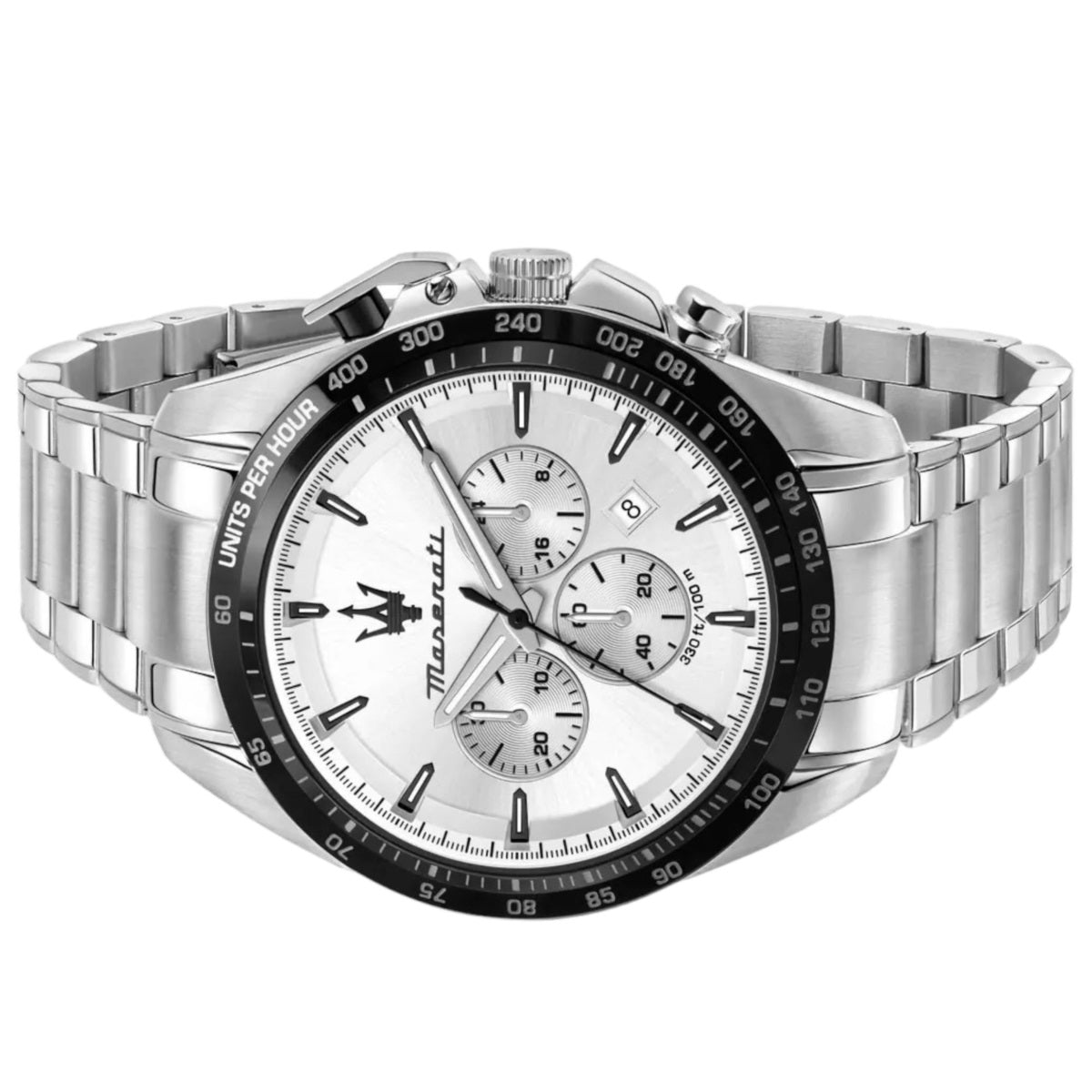  Shop Authentic Maserati Traguardo Chronograph Silver Dial Silver Steel Strap Watch For Men - R8873612049 - Luxxuri