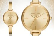  Shop Authentic Michael Kors Jaryn Analog Quartz Gold Dial Gold Steel Strap Watch For Women - MK3546 - Luxxuri
