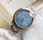  Shop Authentic Versace Audrey Quartz Blue Dial Two Tone Steel Strap Watch for Women - VELR00619 - Luxxuri